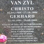 ZYL Gerhard, van 1984-2009 :: VAN ZYL Christo 1989-2006