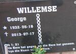 WILLEMSE George 1932-2013
