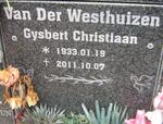 WESTHUIZEN Gysbert Christiaan, van der 1933-2011