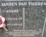 VUUREN Andre, Jansen van 1937-2011