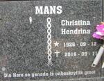 MANS Christina Hendrina 1926-2016