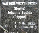 WESTHUIZEN Johanna Sophia, van der nee NORTJE 1932-2015