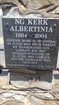 Western Cape, ALBERTINIA, NG Kerk Albertinia, Gedenkstene