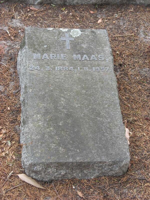 MAAS Mary 1884-1957