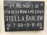 BARLOW Stella 1903-1985