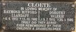 CLOETE Raymond Mitford Llandaff 1913-1980 & Dorothy Valerie SALZWEDEL 1915-1985