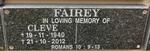 FAIREY Cleve 1940-2012