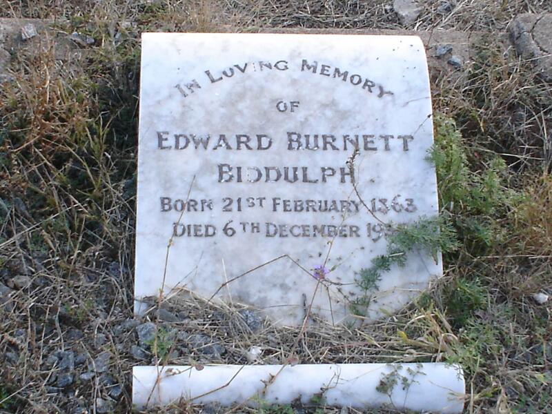BIDDULPH Edward Burnett 1863-1935