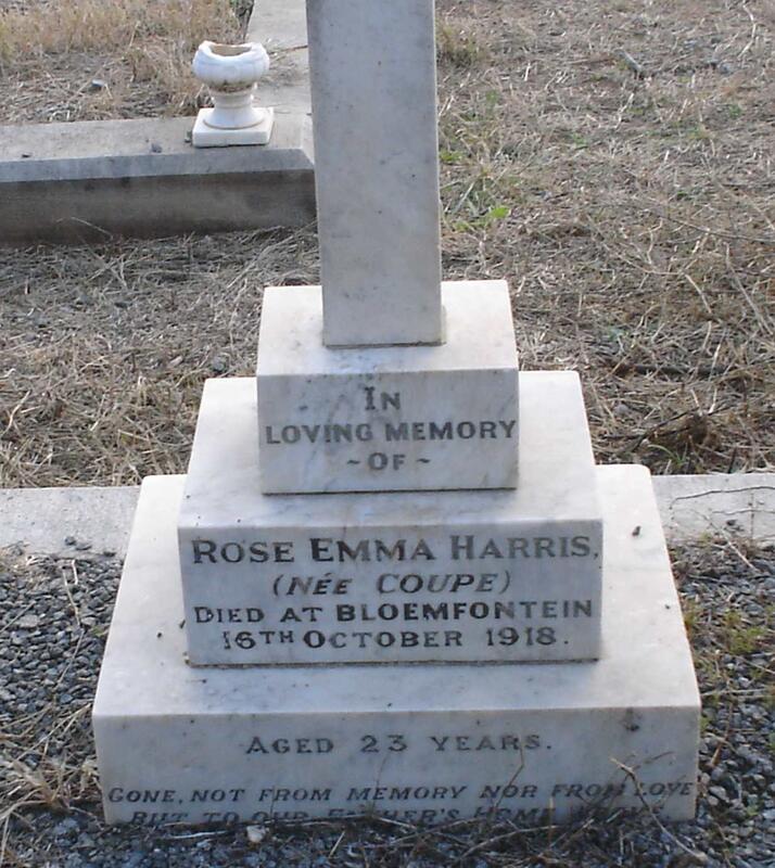 HARRIS Rose Emma nee COUPE -1918