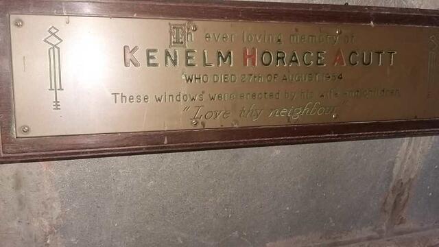 ACUTT Kenelm Horace -1954