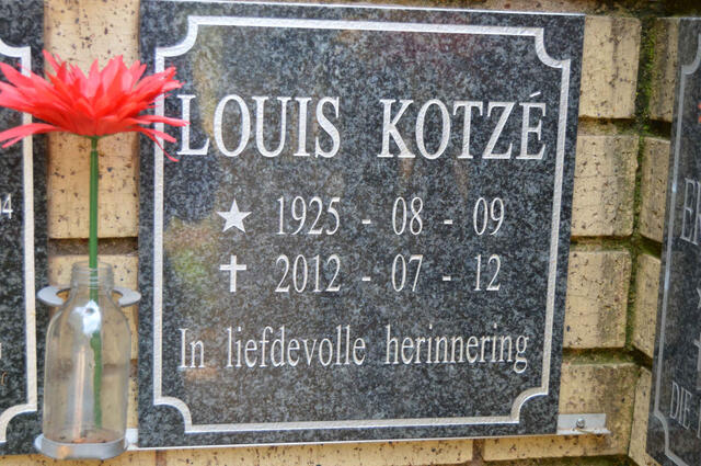 KOTZE Louis 1925-2012