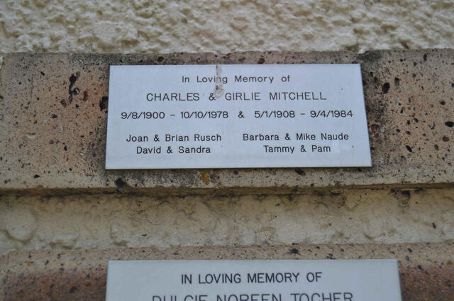 MITCHELL Charles 1900-1978 & Girlie 1908-1984