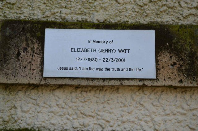 WATT Elizabeth 1930-2001