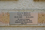 ZABORA Tony 1933-2013
