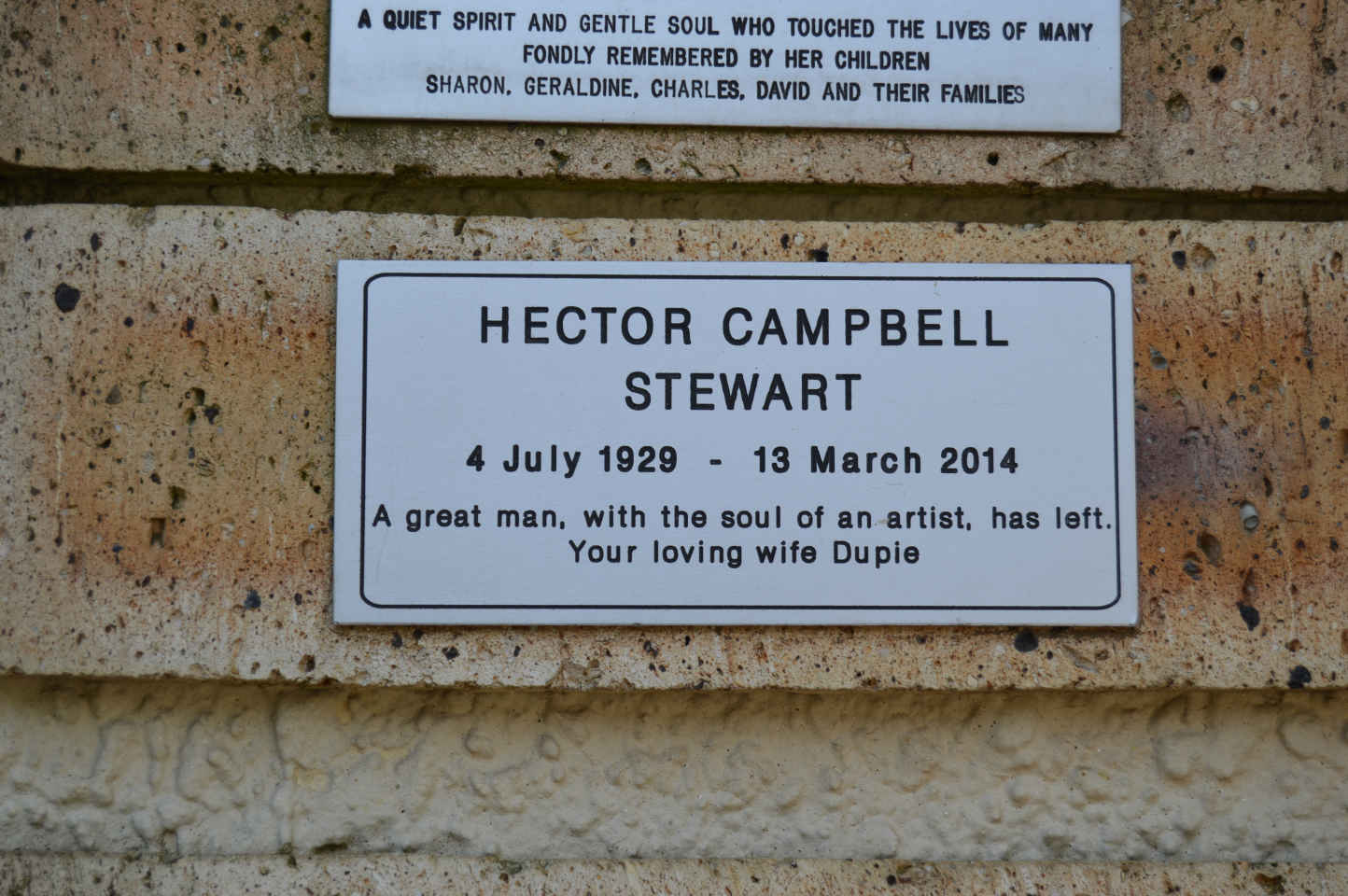 STEWART Hector Campbell 1929-2014