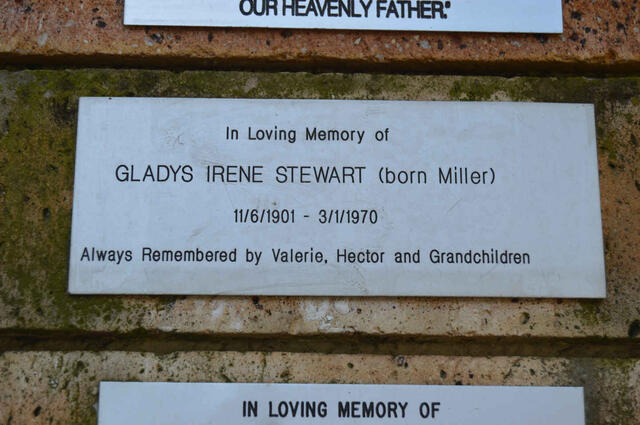 STEWART Gladys Irene nee MILLER 1901-1970