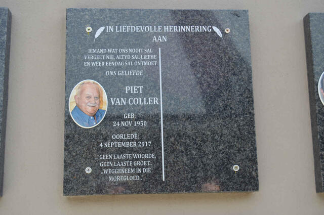 COLLER Piet, van 1950-2017