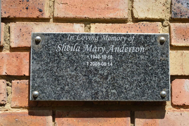 ANDERTON Sheila Mary 1940-2008