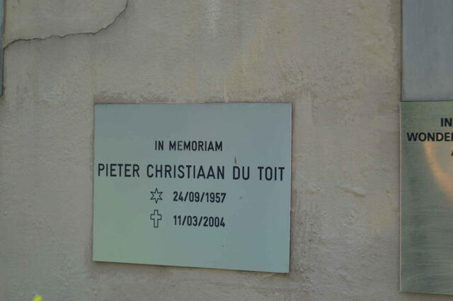 TOIT Pieter Christiaan, du 1957-2004
