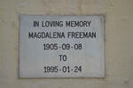 FREEMAN Magdalena 1905-1995