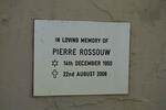 ROSSOUW Pierre 1950-2008