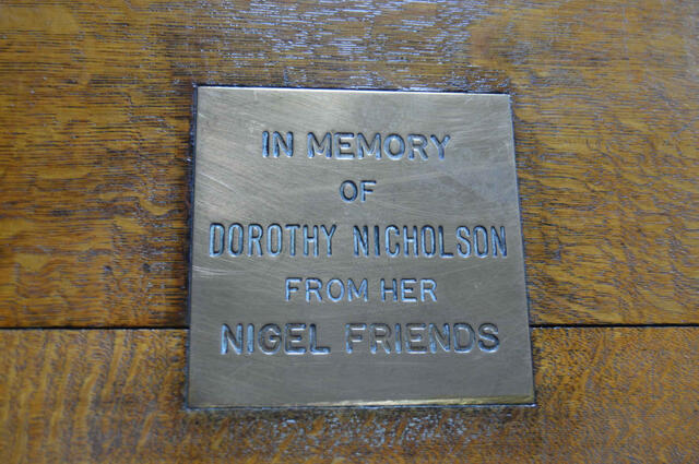 NICHOLSON Dorothy