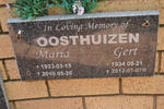 OOSTHUIZEN Gert 1934-2012 & Maria 1933-2010