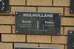 MULHOLLAND David 1937-2007 & Petro 1943-