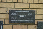 FLUKE Hedley George 1907-1971 & Alice Maud 1910-1998 :: FLUKE Dorothy Hope Hetherington 1916-1999
