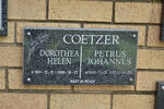 COETZER Petrus Johannes 1926-2012 & Dorothea Helen 1931-2005
