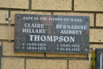 THOMPSON Claire Hillary 1975-1975 :: THOMPSON Bernadine Audrey 1975-1975