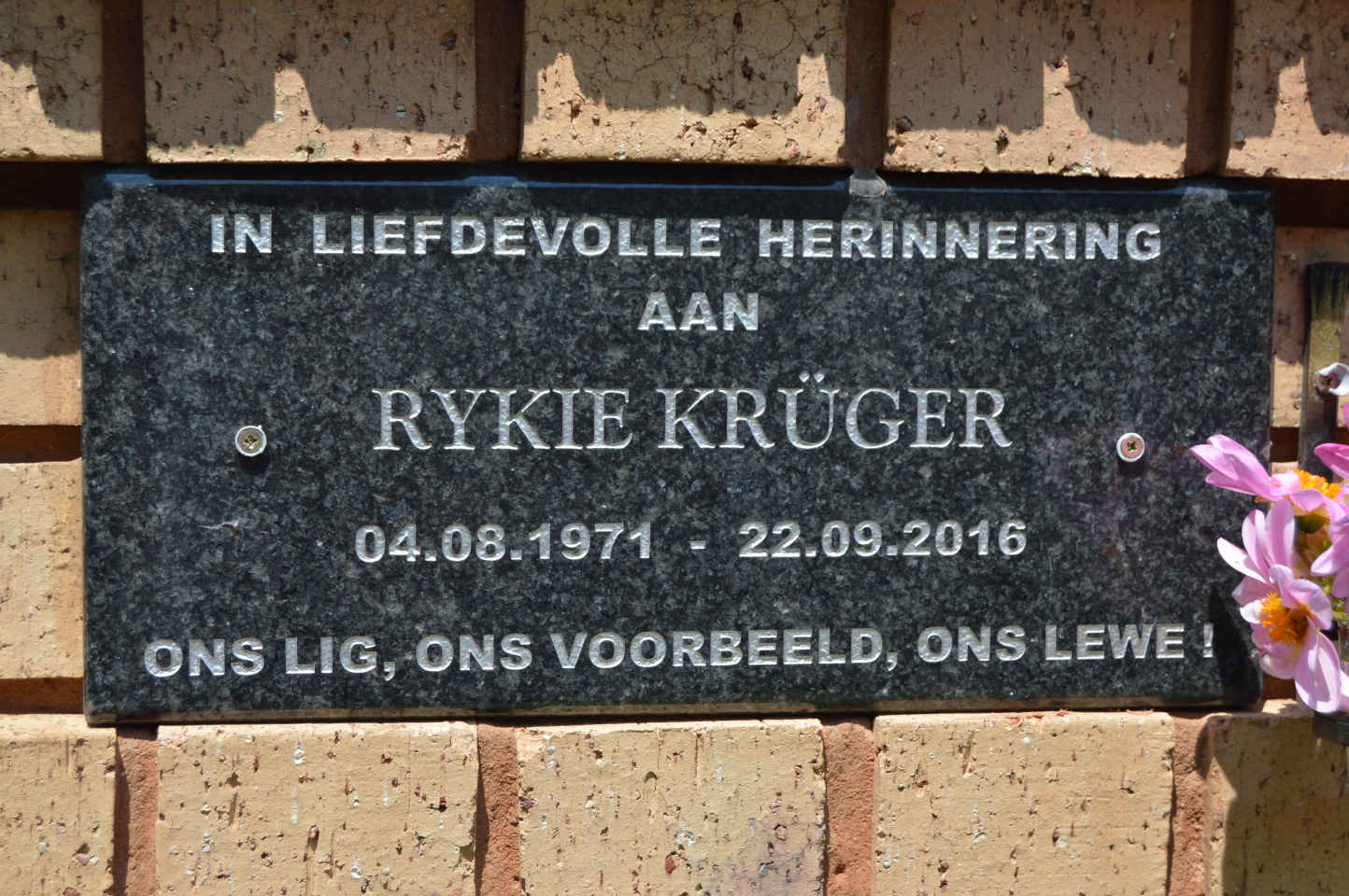 KRÜGER Rykie 1971-2016