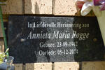ROGGE Annieta Maria 1942-2014