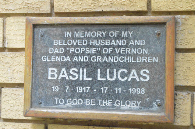 LUCAS Basil 1917-1998