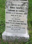 CHAZAL Marie Therese Lorraine, de -1930 :: VEEN Marie Felicie Jeanne, van nee DE CHAZAL -1956