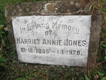 JONES Harriet Annie 1886-1976