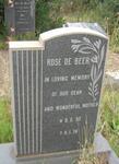 BEER Rose, de 1932-1976