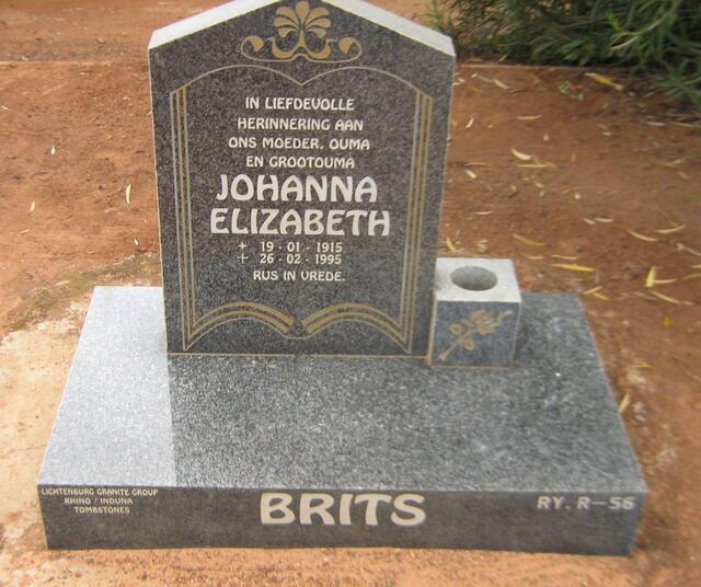 BRITS Johanna Elizabeth 1915-1995