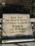 BOSMAN Gertruida Elizabeth 1908-1931