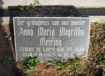 MEIRING Anna Maria Magritha nee DE LANGE