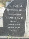 MEIRING Elizabeth Maria 1877-1968
