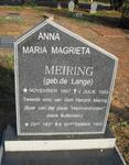 MEIRING Gert Hendrik 1837-1905 & Anna Maria Magrieta DE LANGE 1867-1933