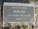 PIEK Anna 1886-1951