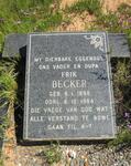 BECKER Frik 1898-1984