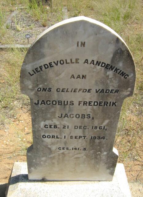 JACOBS Jacobus Frederik 1861-1934