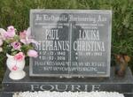FOURIE Paul Stephanus 1940-2016 & Louisa Christina 1943-