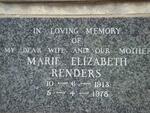 RENDERS Marie Elizabeth 1913-1978
