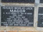 MAGOR Hercules Nicholas 1908-1980