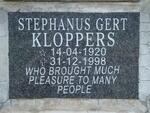 KLOPPERS Stephanus Gert 1920-1998