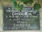 CHIDDICK Ronald 1907-1985 & Theodora Brushwood 1911-1980